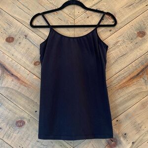 Steve Basic Black Tank Built-In Bra L